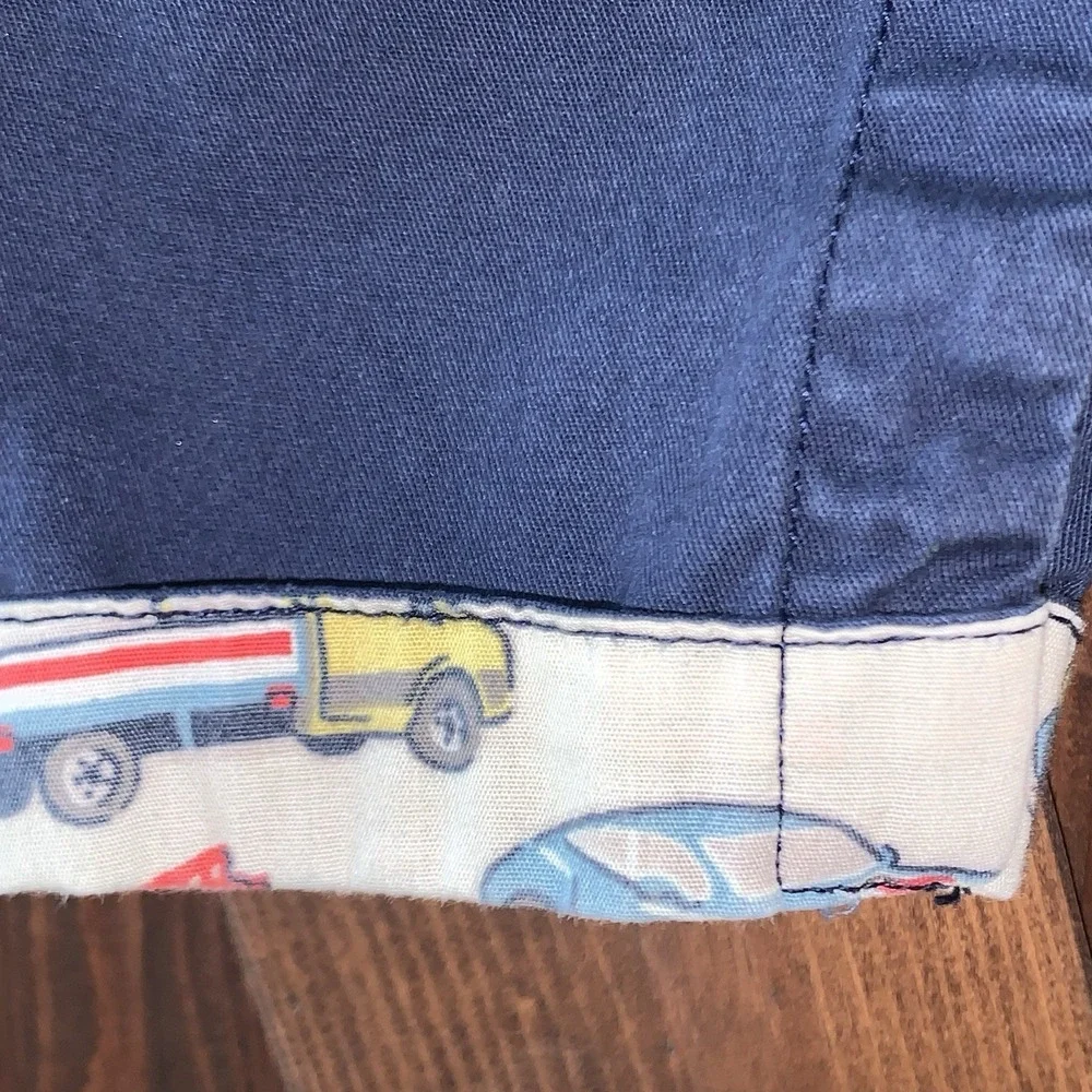 Cath‎ Kids London Infant Boys Bid Coveralls Blue Trucks Snaps 12-18mo Trucks Hem
